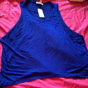 blue muscle shirt